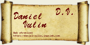 Daniel Vulin vizit kartica